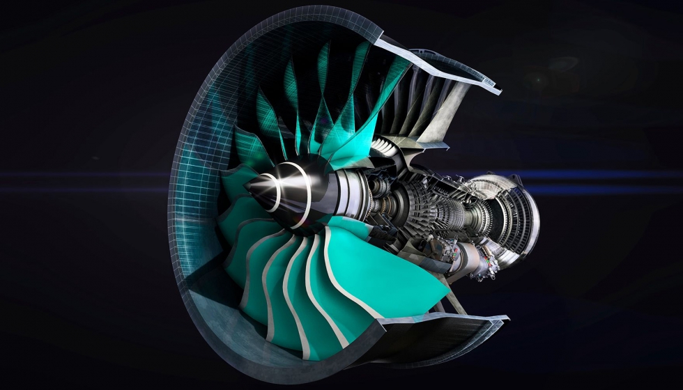 Figura 1. Turbina de motor aeronutico. Foto: www.itpaero.com