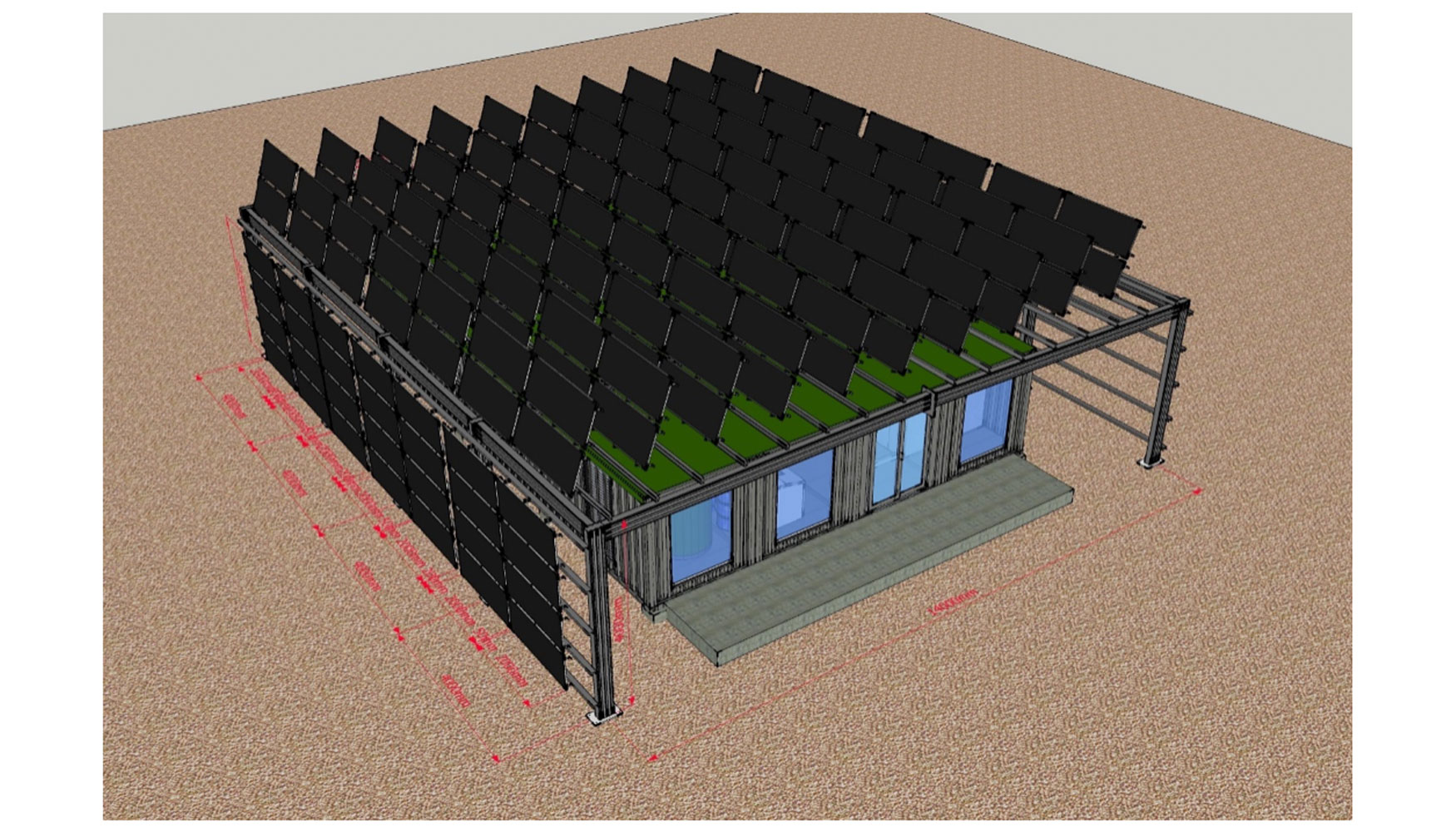 Fotografa 3: Sistema de produccin mediante paneles solares termodinmicos