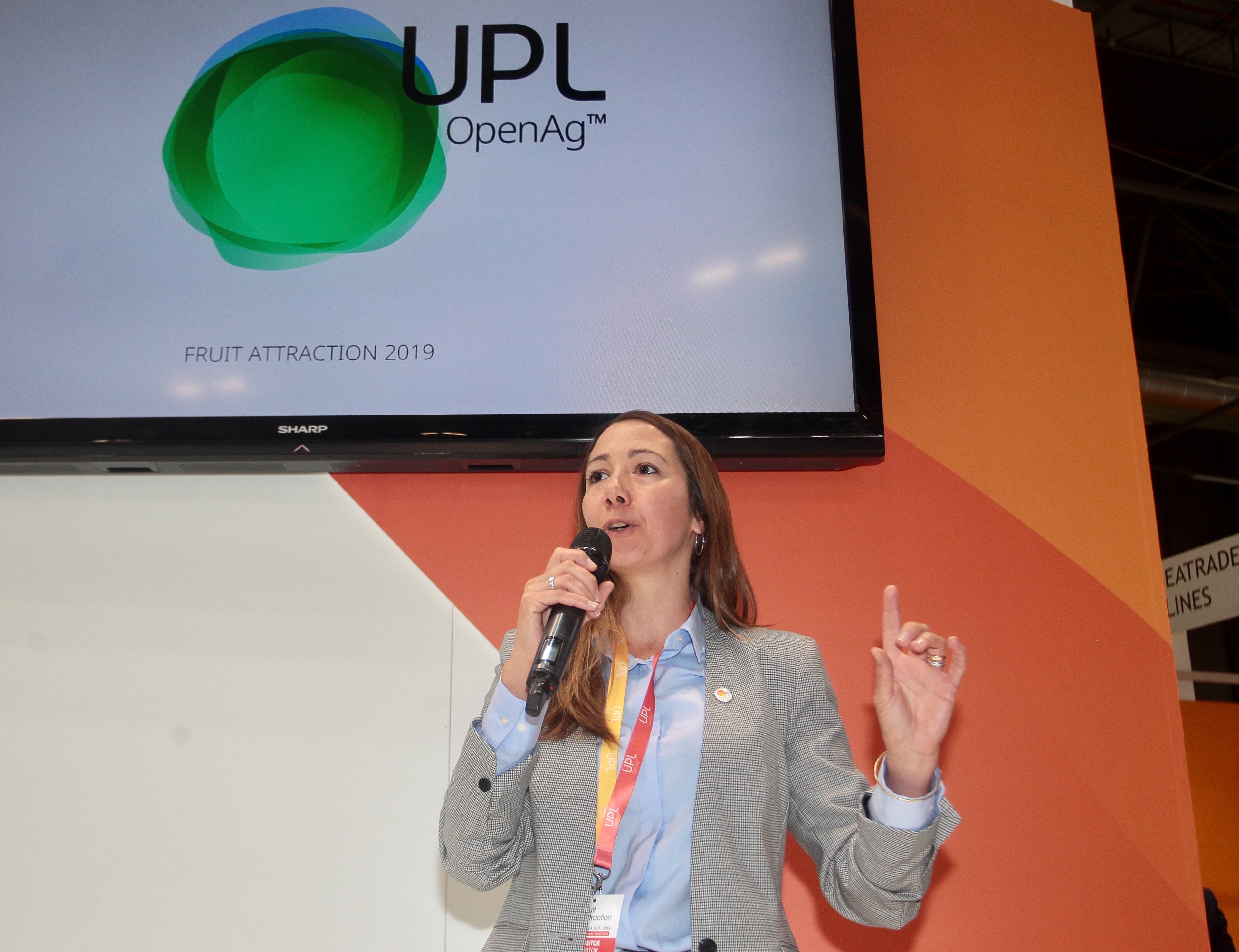 Emilie Seguret, directora de Marketing de UPL Iberia, durante la presentacin en Fruit Attraction