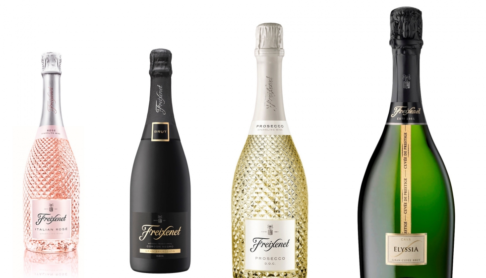 Se trata de los espumosos Freixenet Elyssia Gran Cuve, Freixenet Cordon Negro Brut, Freixenet Prosecco y Freixenet Italian Ros...