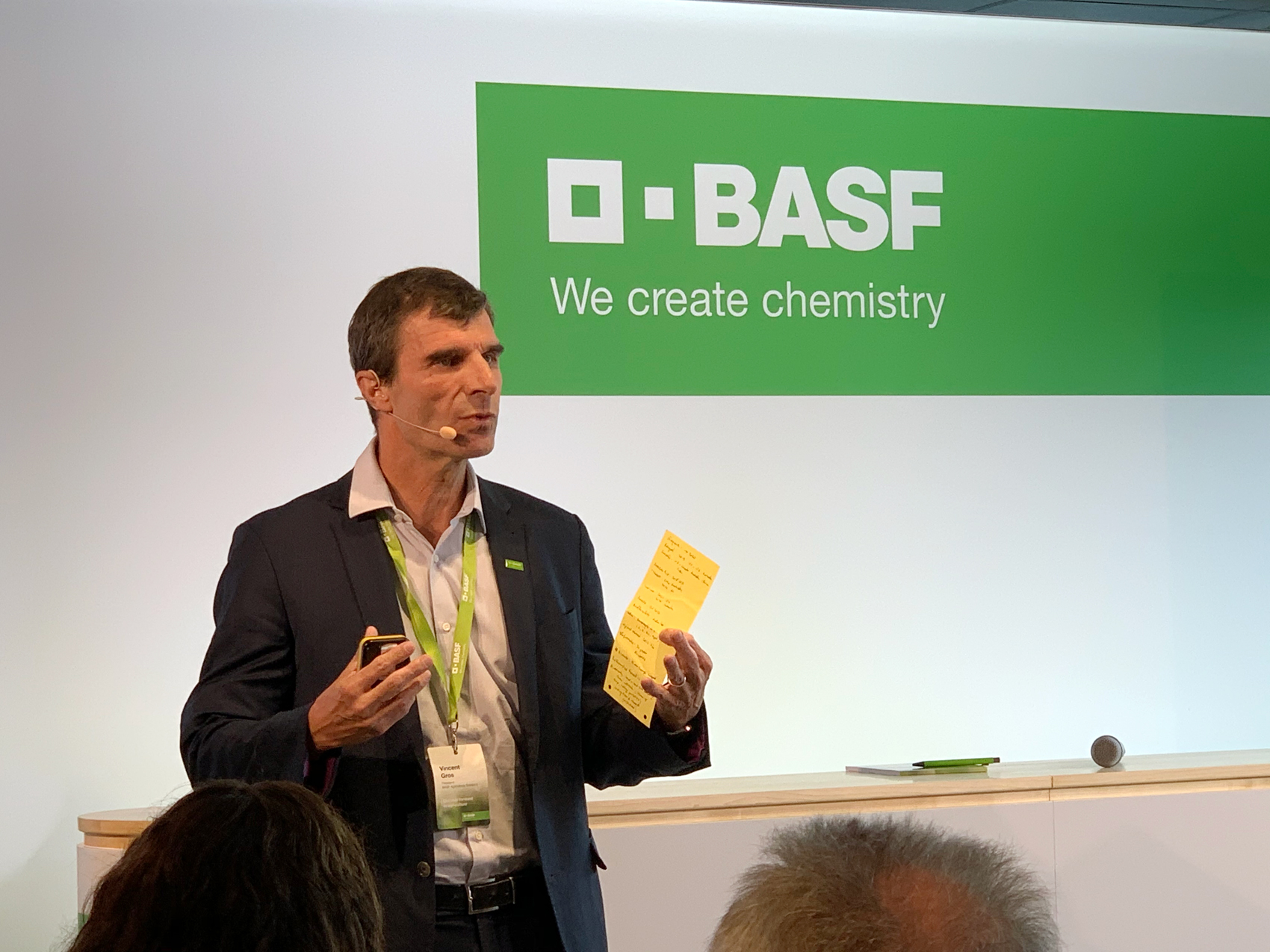 Vincent Gros, presidente de BASF Agricultural Solutions, present la nueva estrategia de futuro de la compaa
