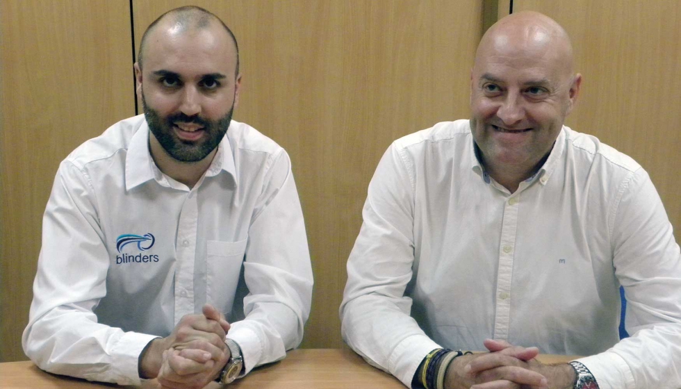 Aarn Albert, Sales manager (a la izquierda), y Carles Dez, Product manager (a la derecha)