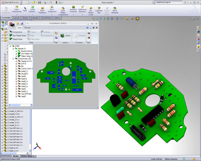 The mechanical design also applies to the design of printed circuit boards