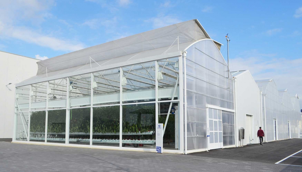 Las nuevas instalaciones cuentan con una gran fbrica dedicada al diseo y la fabricacin de invernaderos APR