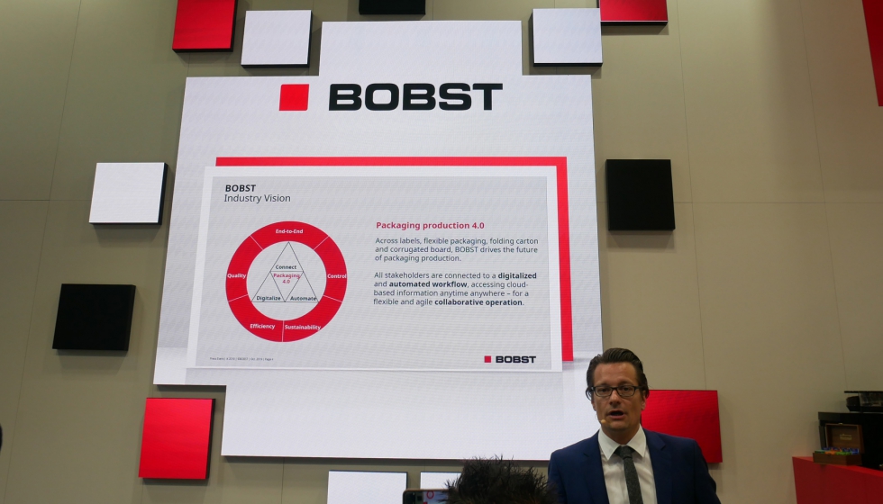 Christian Zeller, business unit web fed marketing director de Bobst durante su presentacin