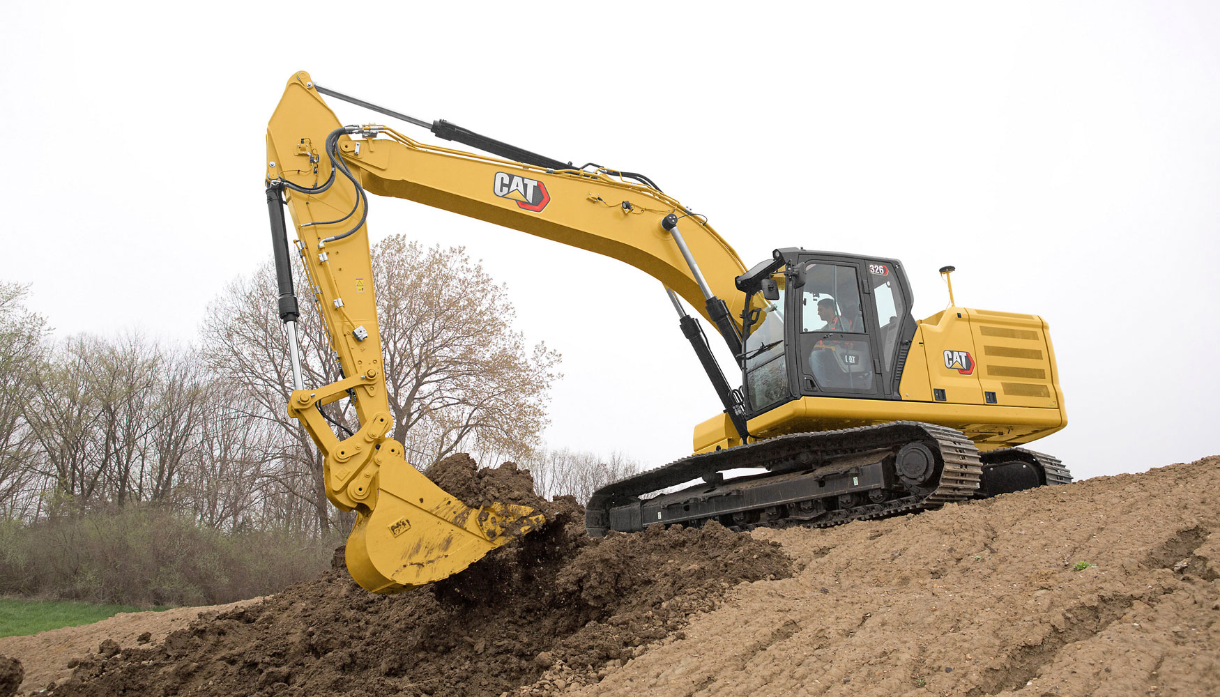 La nueva excavadora Cat 326 ofrece un rendimiento superior con tecnologas integradas de fcil uso...