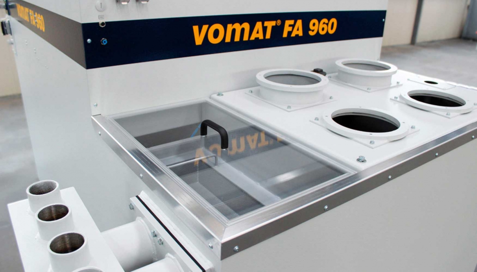 Los sistemas de filtracin ultrafina VOMAT (aqu la FA 960) ofrecen grados de pureza en la clase NAS 7 (3-5 m)...