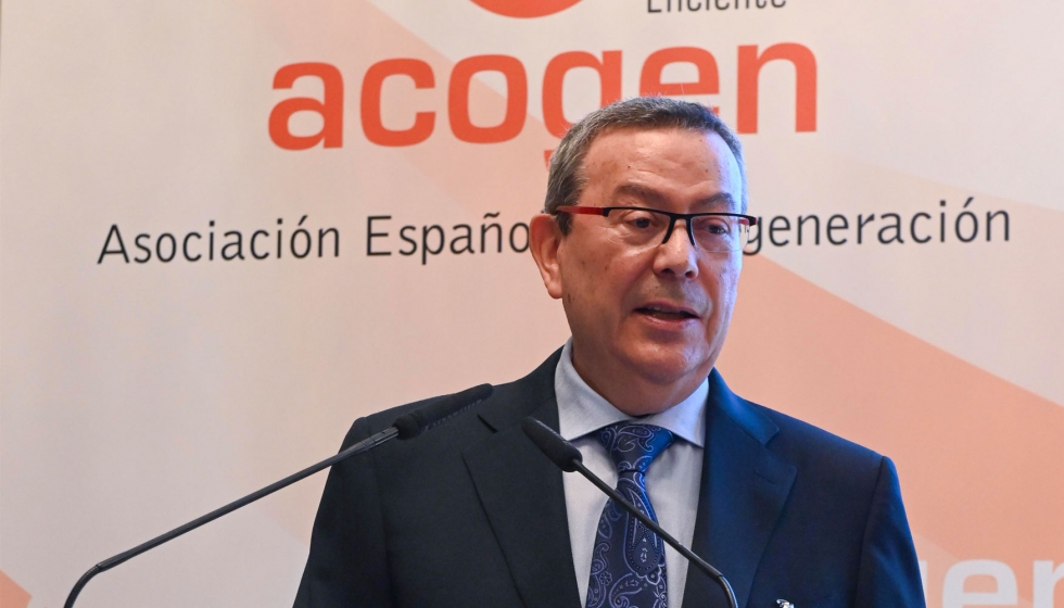 Antonio Prez Palacio, presidente de Acogen, en su discurso inaugural