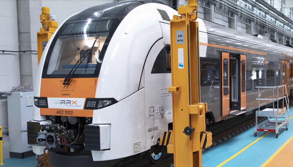 El Siemens Mobility RRX Rail Service Center utiliza la Rail Industry Solution de Stratasys en el centro de su operacin de servicio...