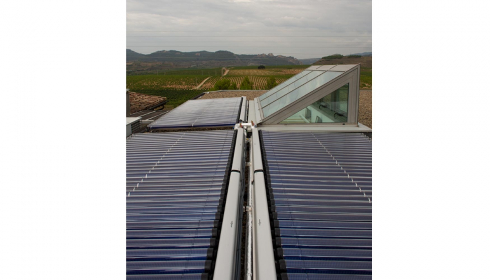 Nueva instalacin solar trmica de Bodegas Roda
