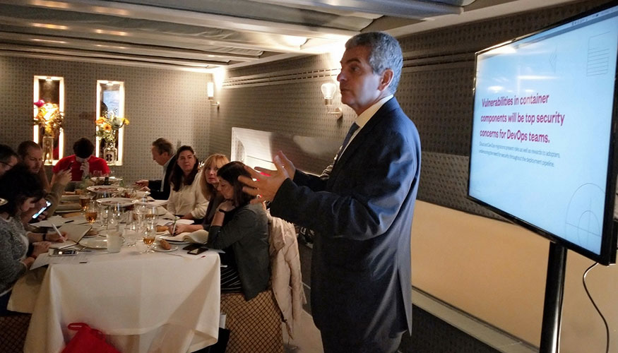 Jos Battat, director general de Trend Micro Iberia, durante la presentacin del informe