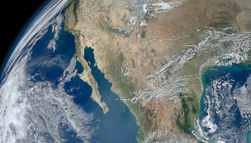 La Tierra en una imagen creada a travs de fotografas tomadas por el satlite Suomi NPP. Foto: PNUMA