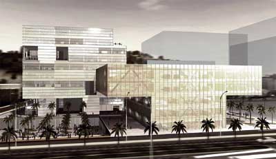 Los dos edificios de la fase I estn diseados por los arquitectos Arata Isozaki y Alejandro Zaera-Polo