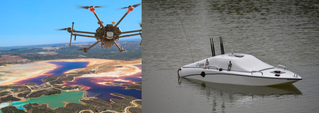 El uso de drones areos y nuticos permite hacer inspecciones de forma gil y segura