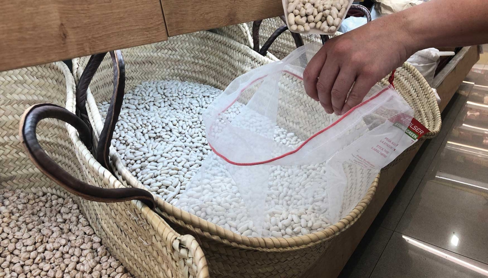 Las nuevas bolsas tambin pueden usarse para almacenaje de productos a granel como legumbres o frutos secos