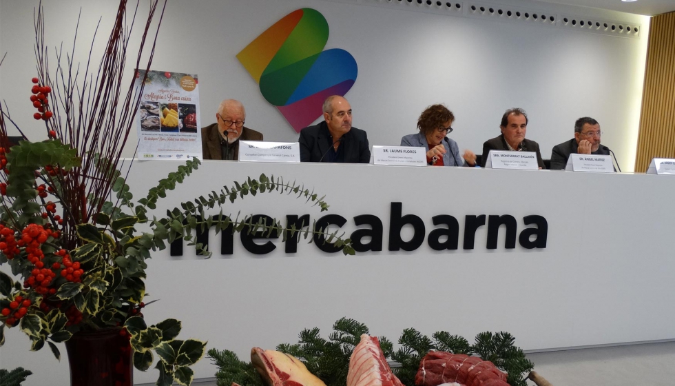 Rueda de prensa celebrada en Mercabarna el pasado 12 de diciembre con representates de los diferentes segmentos