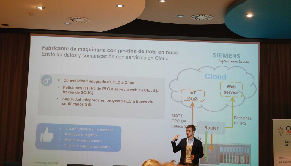 Siemens abord la automatizacin ante los retos de la digitalizacin centrndose en aspectos como el gemelo digital y la gestin de datos...
