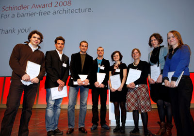 Imagen de los ganadores del Premio de Arquitectura Schindler 2008