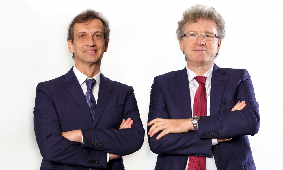 De izquierda a derecha, Giovanni Gemmani, presidente, y Marco Mancini, director general de Scm Group