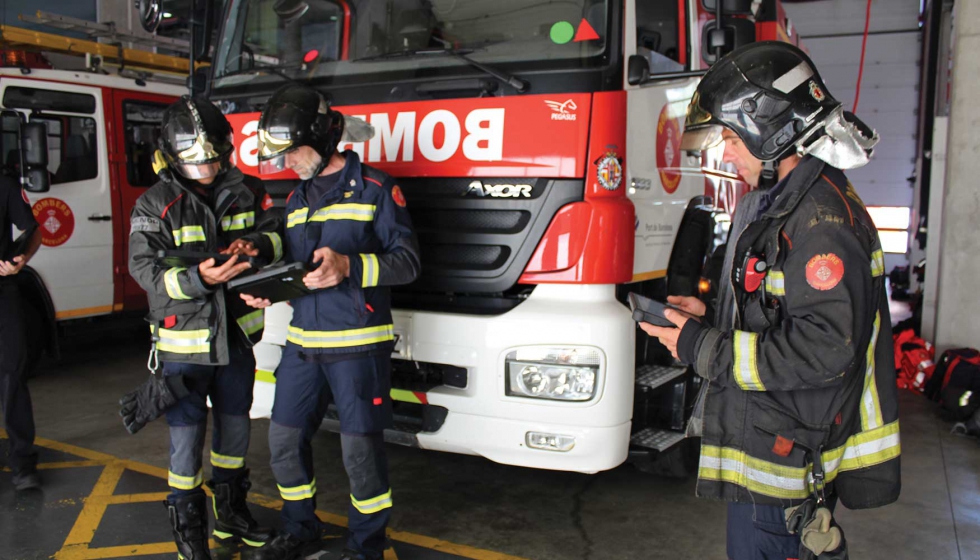 Getac proporciona a los bomberos tabletas F110 y todos los accesorios que las acompaan