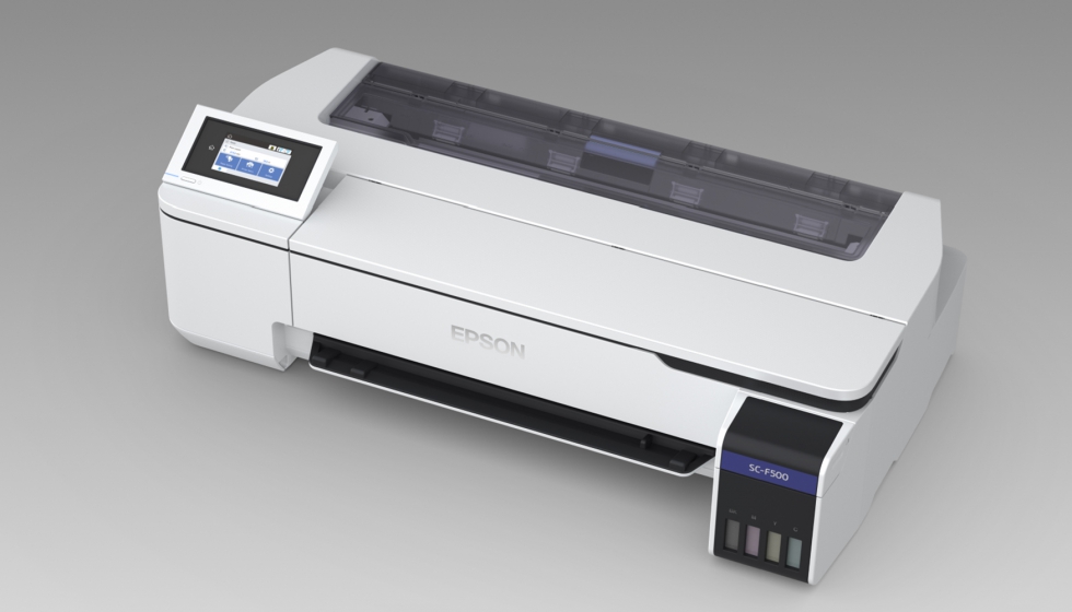 La SC-F500 es la primera impresora de sublimacin de tinta de 24 pulgadas de Epson con un sistema de suministro continuo de tinta de cuatro colores...