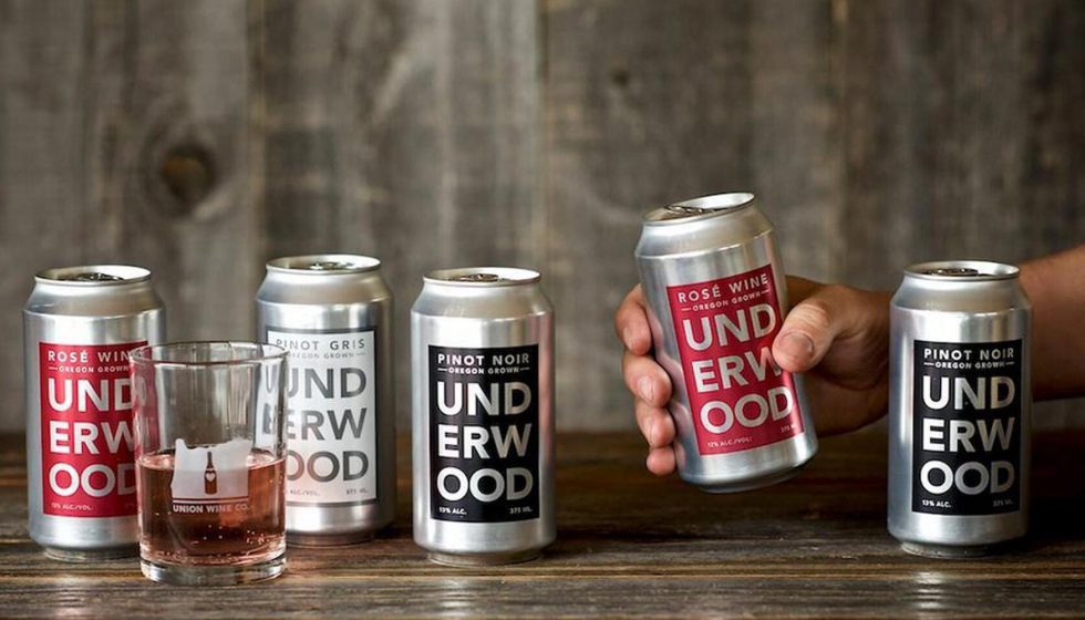 Underwood es una de las marcas que comercializa vino en lata en formato de 375 ml