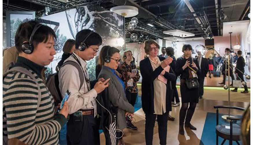 Tres escenarios para los o�dos: la audiogu�a del foro de tendencias de Light + Building explicar� el contexto que acompa�a a los elementos visuales...