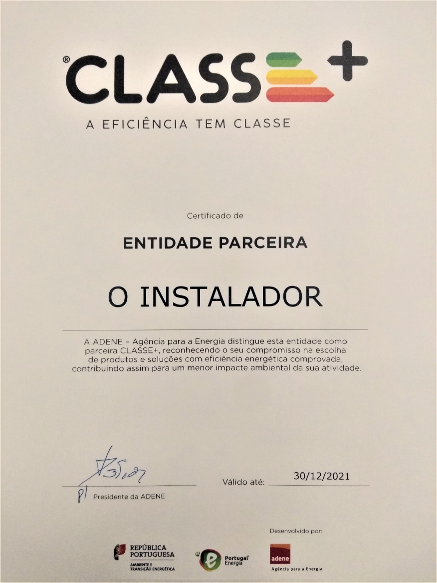 Certificado de entidade parceira do CLASSE+