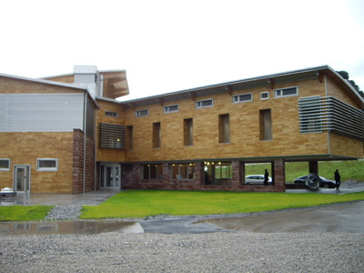 Located in San Pedro Anes, the building is owned by the Foundation Barredo