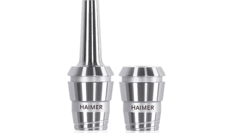 Las pinzas de ajuste por contraccin de Haimer estn disponibles en diferentes tamaos y tipos...