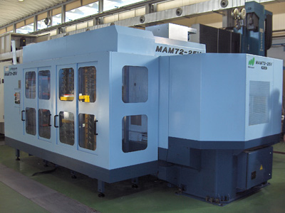 The model 72 MAM 25V Matsuura with 10 stations multipalet, installed recently, is spectacular