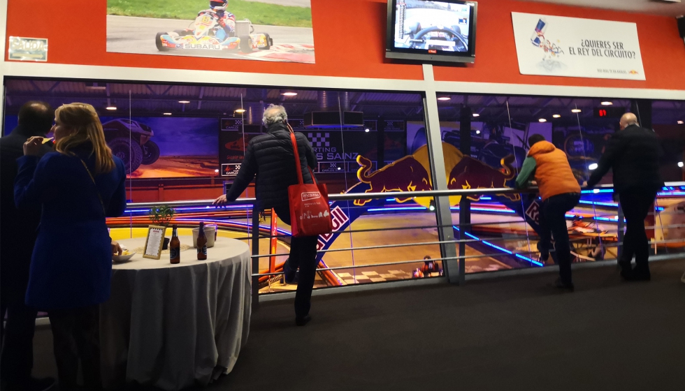 El evento incluy una competicin de karts en el Carlos Sainz Karting