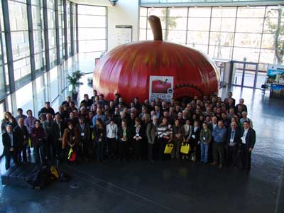 Participantes de la tercera asamblea general del proyecto Isafruit, celebrada en Girona del 25 al 27 de noviembre