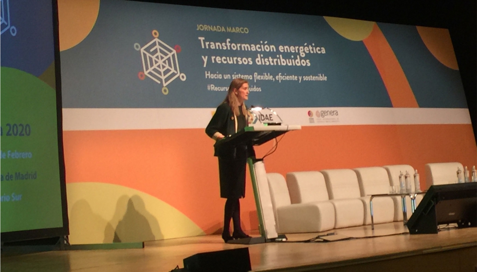 La secretaria de Estado de Energa, Sara Aagesen, inaugur la jornada marco de Idae sobre 'Transformacin energtica y recursos distribuidos'...