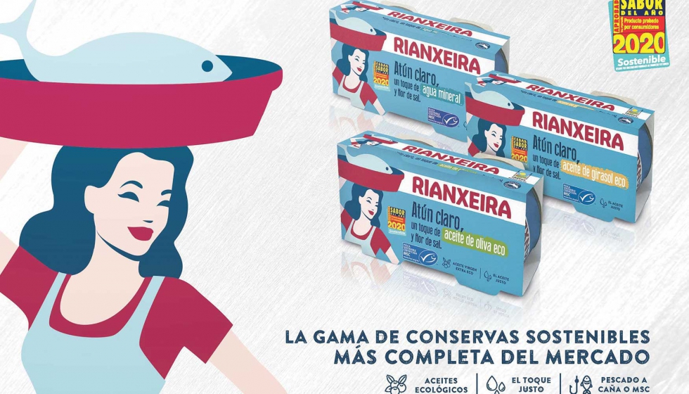 Los atunes de Rianxeira cuentan con el sello azul MSC y/o bien son capturados a ca�a uno a uno