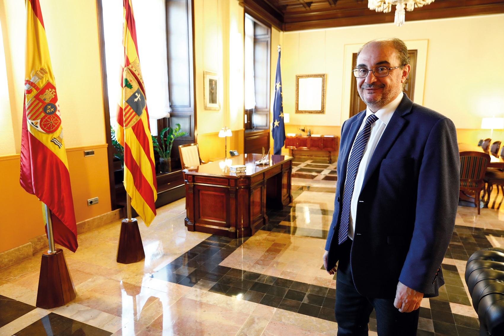 Javier Lambn es presidente de Aragn. Foto: Luis Correa