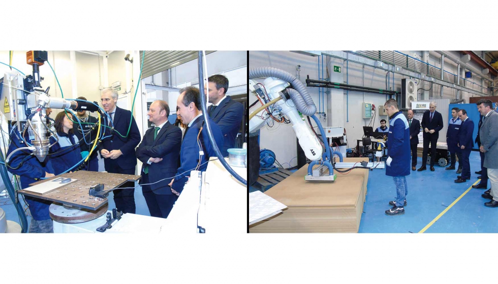 Durante la visita se realizaron dos demostraciones...