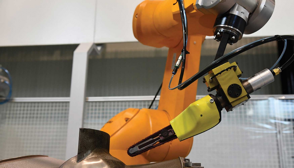 El nuevo concepto de robot industrial inteligente desarrollado en el marco del proyecto europeo Coroma permite ejecutar mltiples procesos para la...