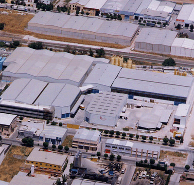 Vista area de las instalaciones Kolmer en el Polgono Industrial Juncaril, Granada