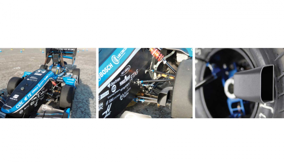 ETSEIB Motorsport utiliza actualmente la fabricacin aditiva para manufacturar conductos de refrigeracin para los frenos en PAHT CF15...