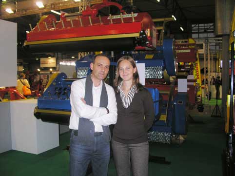 Jos Antonio Nicols, gerente de Belafer, en el stand de la compaa en Eima 2008