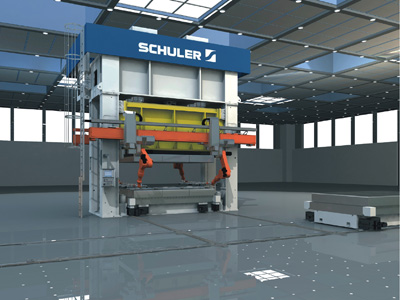 La prensa hidr�ulica flexible con robotizaci�n puede utilizarse como prensa individual o como prensa transfer con diferentes n�meros y tama�os de...