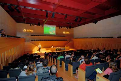 Aspecto del Primer Congreso de Viveristas sobre 'Agua y Espacios Verdes Mediterrneos' que se celebr en el Auditorio-Palacio de Congresos de Girona...