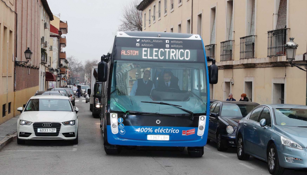 La ciudad de Aranjuez incorporar a la flota del Consorcio de Transportes el innovador autobs elctrico Aptis, desarrollado por Alstom...