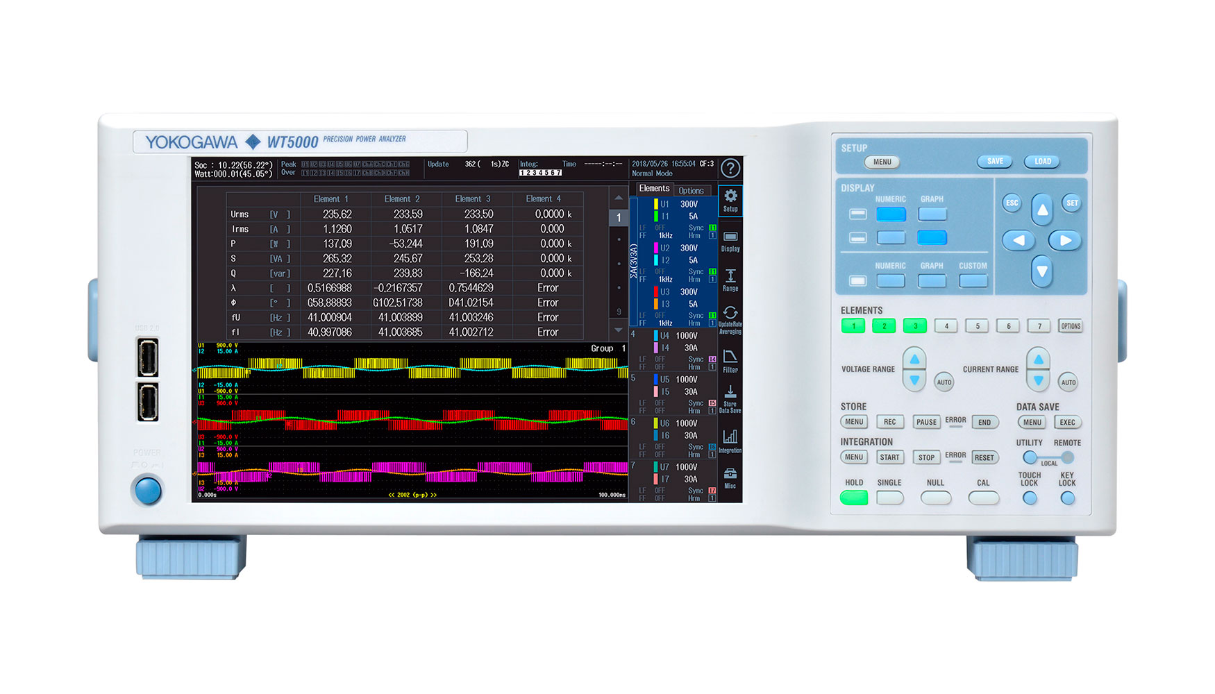 El Yokogawa WT5000 ha sido mejorado con la nueva opcin de transmisin de datos de forma de onda...