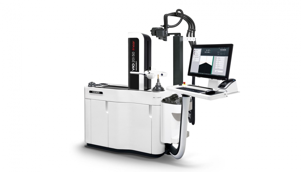 El dispositivo combinado de preajuste y retraccin Haimer Microset VIO linear toolshrink tiene la capacidad de la Industria 4...
