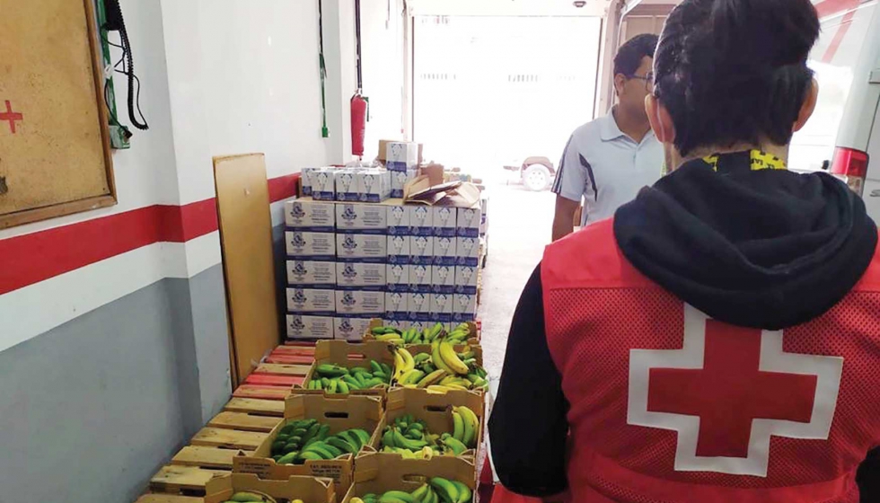 Las familias recibirn Pltano de Canarias gratuitamente a travs del programa de distribucin de alimentos de la institucin humanitaria...