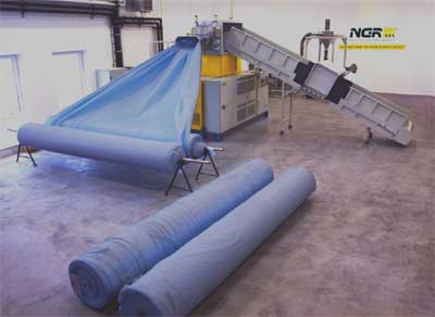 El nuevo desarrollo tecnolgico para el reciclado de material post-consumo de NGR tiene una capacidad de extraccin humedad del 10 por ciento...