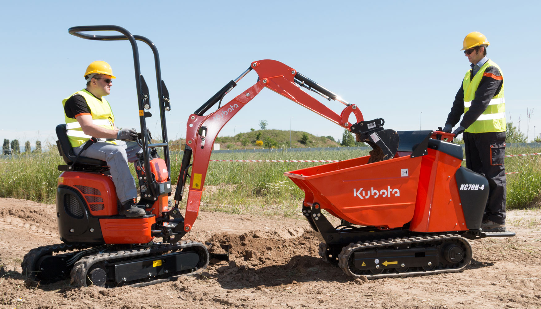 Kubota tambin est presente en el sector de la construccin