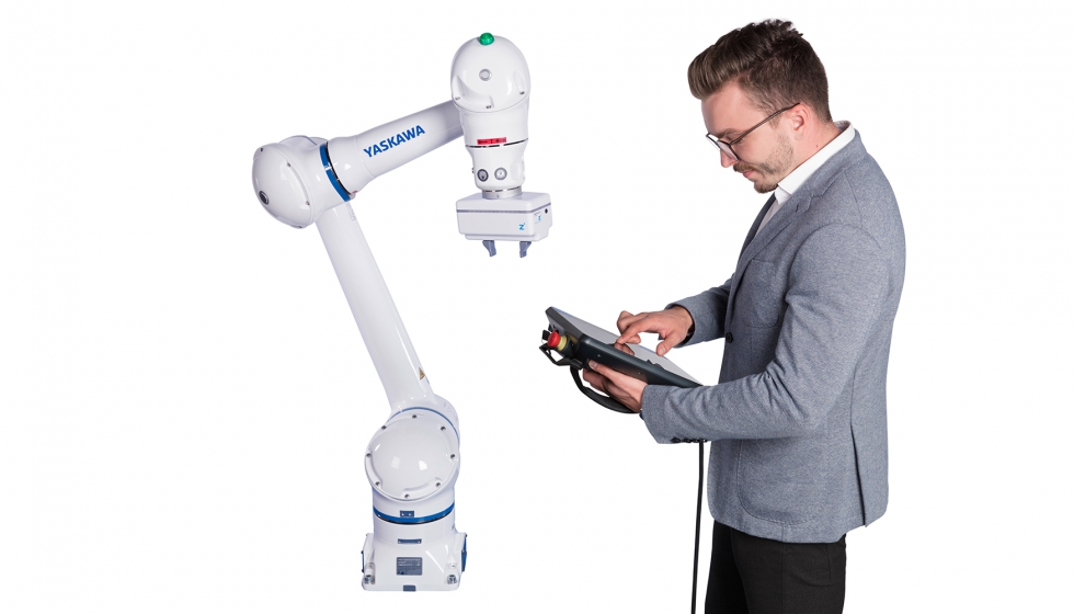 El nuevo robot une la estabilidad y las altas velocidades de movimiento de un robot industrial con la limitacin segura de las fuerzas de contacto...